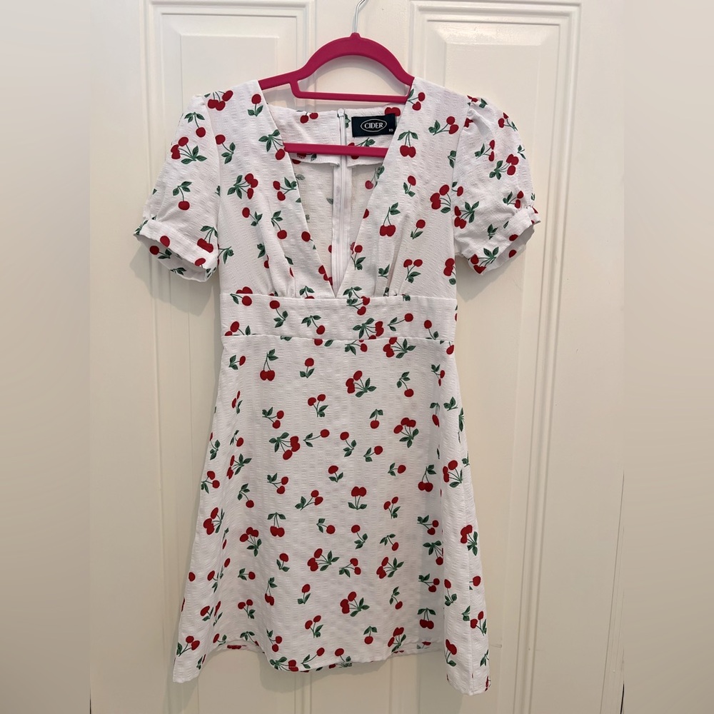 Cherry detail dress
